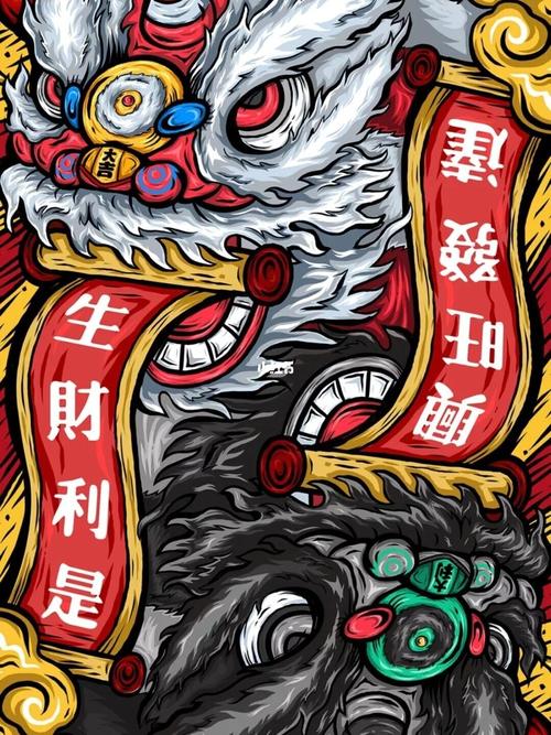 东来也插画大师的国潮壁纸_壁纸_插画_国潮_素材_壁纸