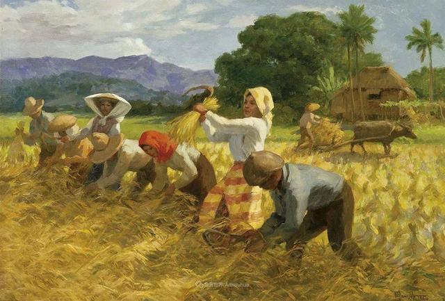solo费尔南多·阿莫索洛(1892-1972)菲律宾画家,被称为菲律宾的米勒