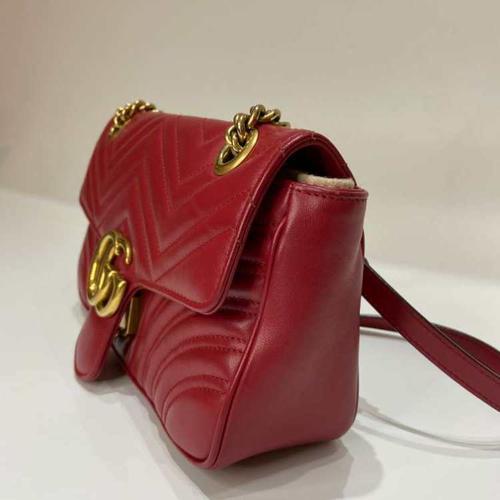 gucci古驰女士单肩包马蒙26_【99新】新_8999元_长16.