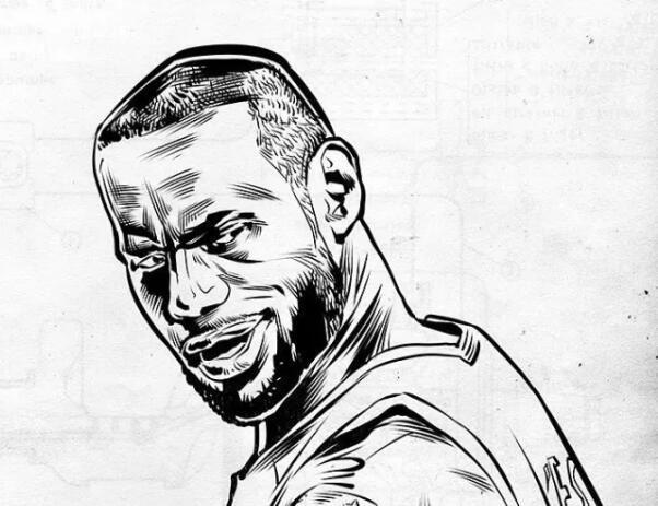 勒布朗-詹姆斯的炫酷漫画头像