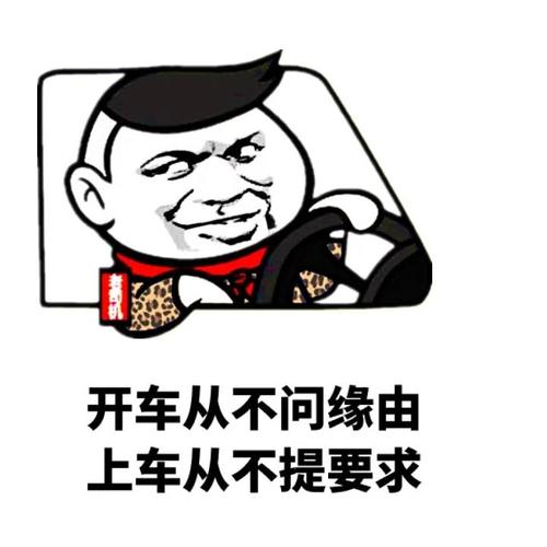 老司机:开车从不问缘由,上车从不提要求-i表情表情包