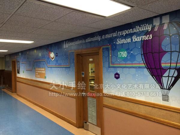 探索宇宙 校园文化 走廊文化墙 校园墙面彩绘 文化墙彩绘 餐厅手绘墙