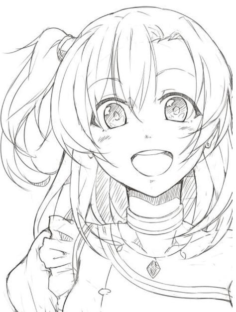 铅笔画漫画头发画法图片