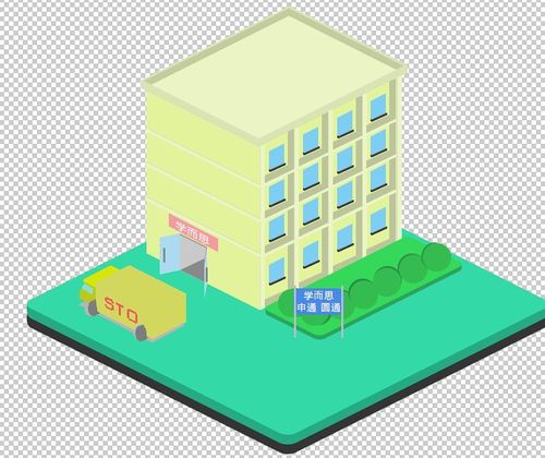 立体地图绘制/南林校园地图