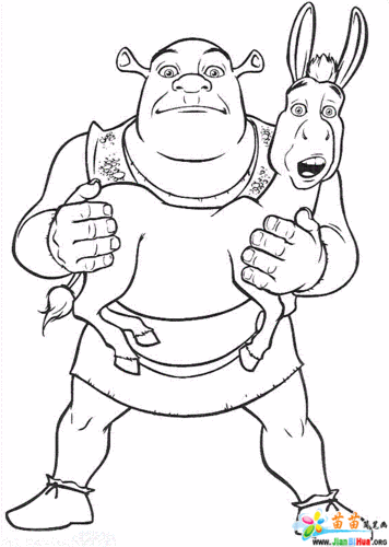 怪物史瑞克简笔画图片大全60张(第42张)