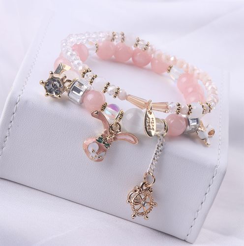 韩国甜美手饰礼物闺蜜学生党手链少女吊坠可爱手链