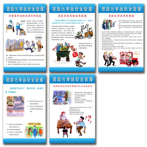安全知识教育挂图挂画 危险化学品安全管理工厂车间宣传标语海报