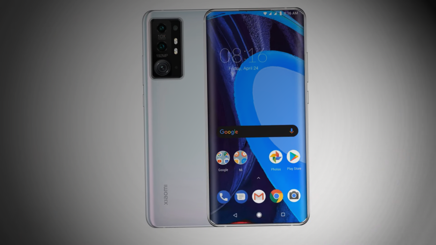 小米5g概念机全面屏矩形镜头设计