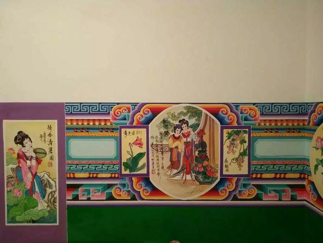 山西朔州鹏翔艺术古建彩绘 《炕围画》制作专栏 罗文亮13097642703