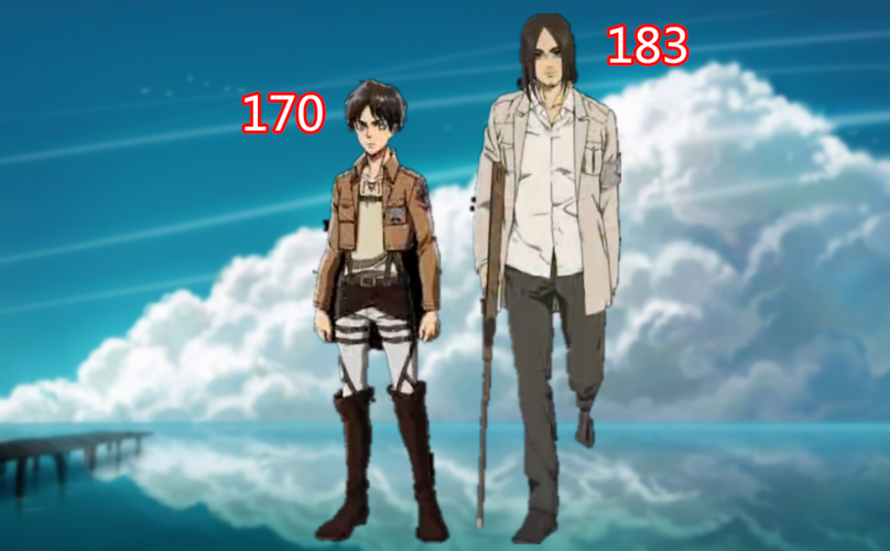 进击的巨人:4年的身高变化,兵长依旧160cm,艾伦独腿却