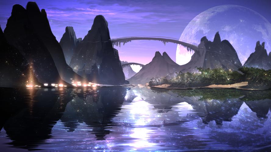 各式画风手机壁纸:仙境,风景,二次元,宇宙星空,拿走
