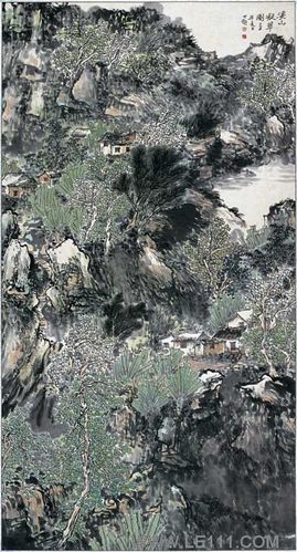 黄世超的作品"溪山凝翠图"