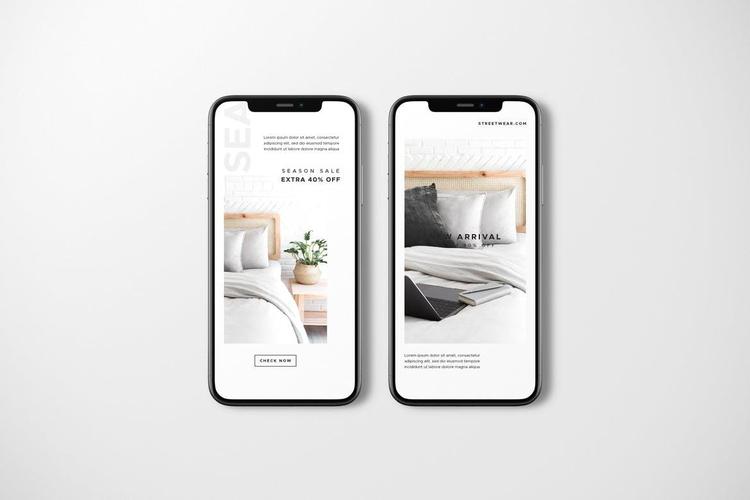 iphone手机屏幕展示前视图样机模板 phone mockup