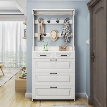 翻斗鞋柜简约现代小户型17cm鞋柜家用门口大容量入户鞋柜玄关80长24厚