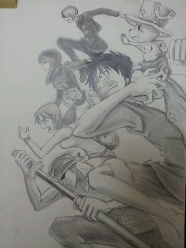 海贼王手绘步骤图