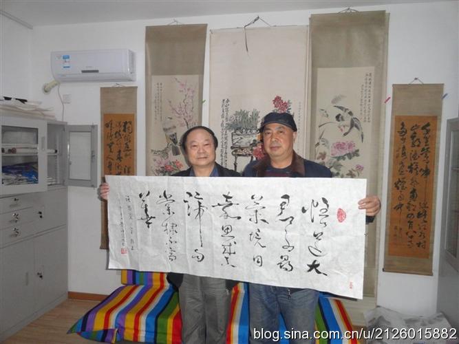 黄海德先生合肥行纪; 黄海德(左)在画院为汪思棠书写嵌名辞; 王祁凤的