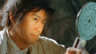 大话西游gif古装gif周星驰gif照镜子gif