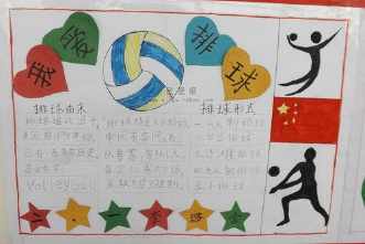 关于中国女排的手抄报 女排精神手抄报