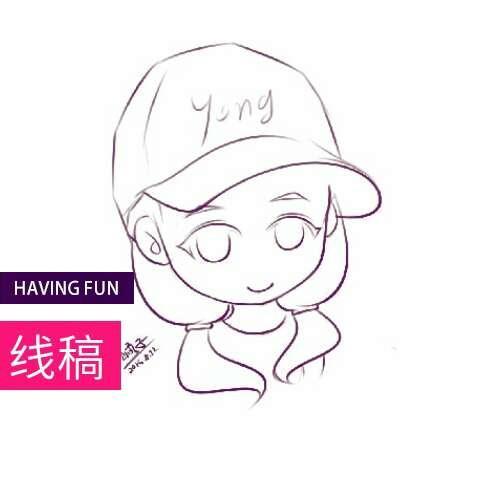 动漫 简笔画 卡通 漫画 手绘 头像 线稿 480480求各种可爱q版动漫人物
