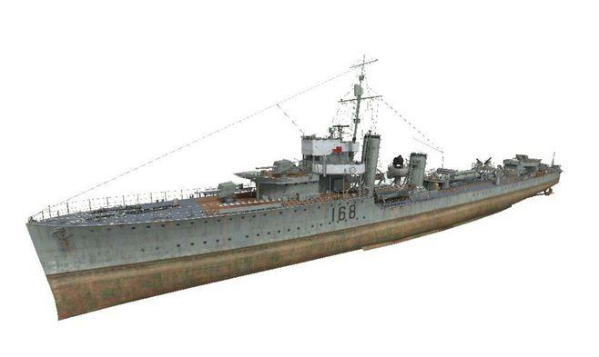 英国v-class驱逐舰战舰