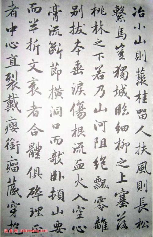 赵孟頫行书临褚遂良《枯树赋》