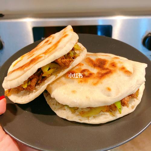 快速家庭版孜然羊肉肉夹馍_孜然_羊肉_烧烤_牛舌_平底