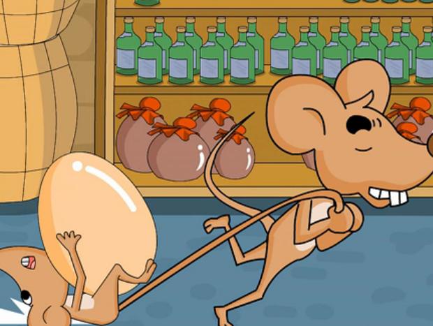 小老鼠搬鸡蛋故事