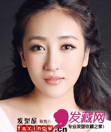 新晋女星高姝瑶编发发型衬托出完美鹅蛋脸(4)