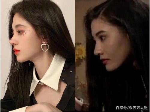 鞠婧祎原来是模仿李嘉欣?表情姿势类似,鼻子弧度额头