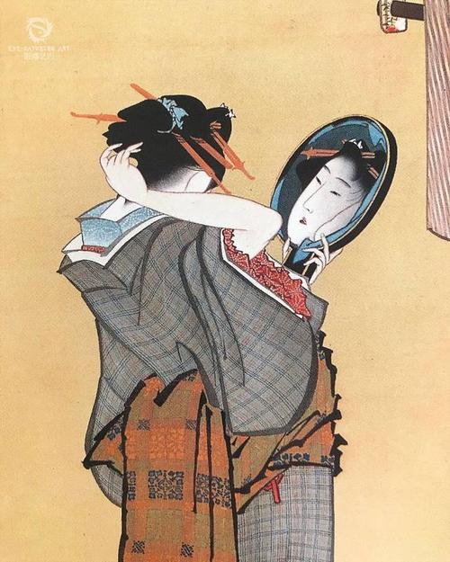 大师也"难过美人关":葛饰北斋与铃木春信的浮世绘美人