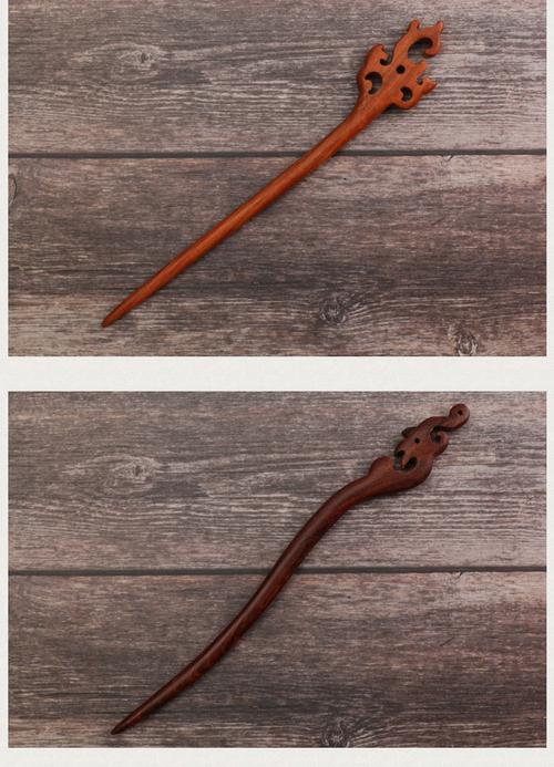 旅游区纪念品古风手工红檀木发簪中国风盘发木制木质