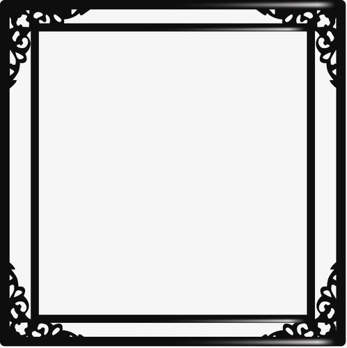 黑白边框