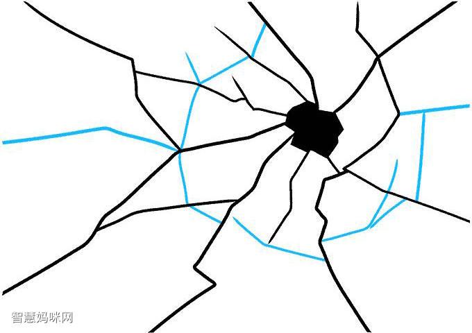 如何画破碎的玻璃