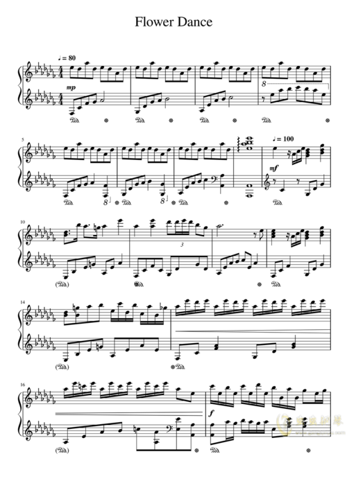 花之舞,花之舞钢琴谱,花之舞-钢琴谱,花之舞钢琴谱,谱