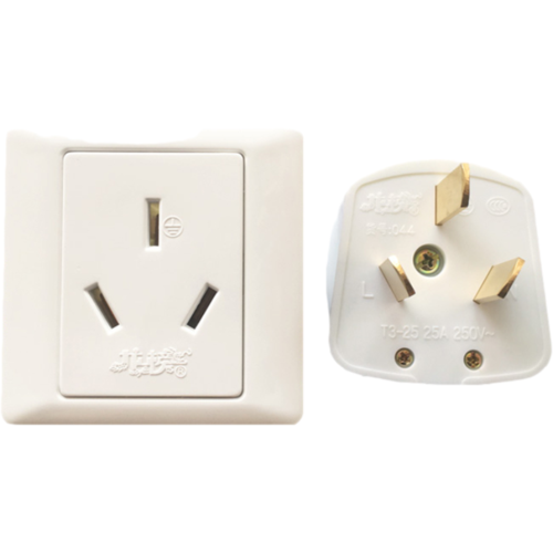 帮客材配龙榜三眼16a220v三相四眼插头25a380v四孔四插20a电源插座1个