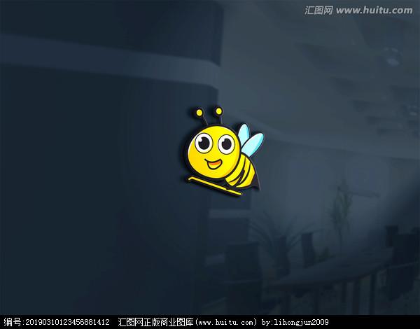 卡通蜜蜂log设计
