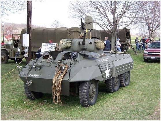 《闪电战3》m8 greyhound"猎犬"轮式装甲车