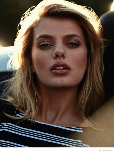 嫩模布莱克叶·海楠(bregje heinen)为《maxim》杂志11月刊拍摄了一组
