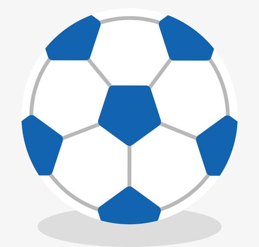 蓝色足球花纹矢量素材