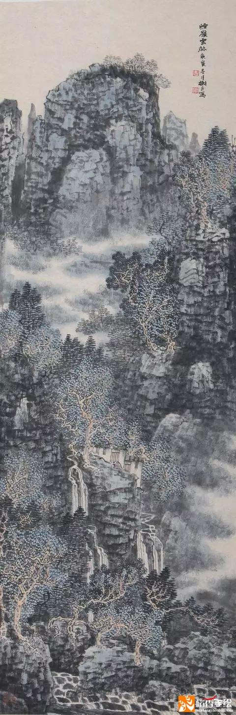 画家张树立山水画欣赏,气厚乃苍,神和乃润
