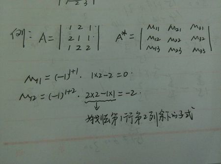 线形代数怎么求伴随矩阵?