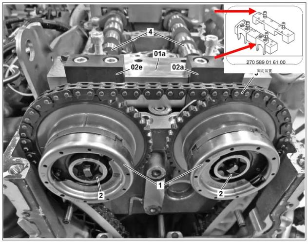 奔驰m274发动机正时拆装校对流程详解