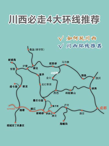 川西自驾必走四大环线|附路线图及景点攻略