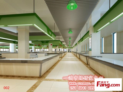 新型农贸市场的设计效果图,农贸市场摊位效果图欣赏
