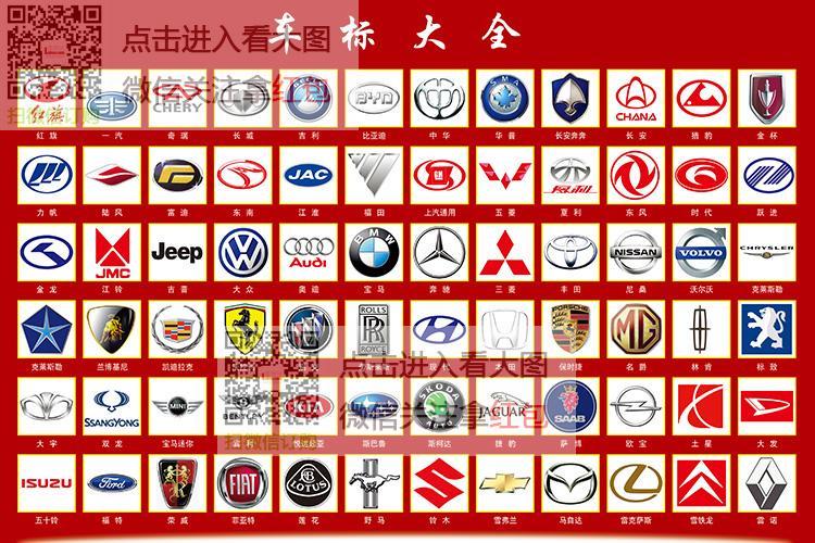 车标海报汽车标志大全认识墙画挂画幼儿早教画壁画挂图海报定制35