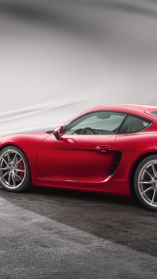 壁纸 保时捷cayman gts红色超级跑车 2880x1800 hd