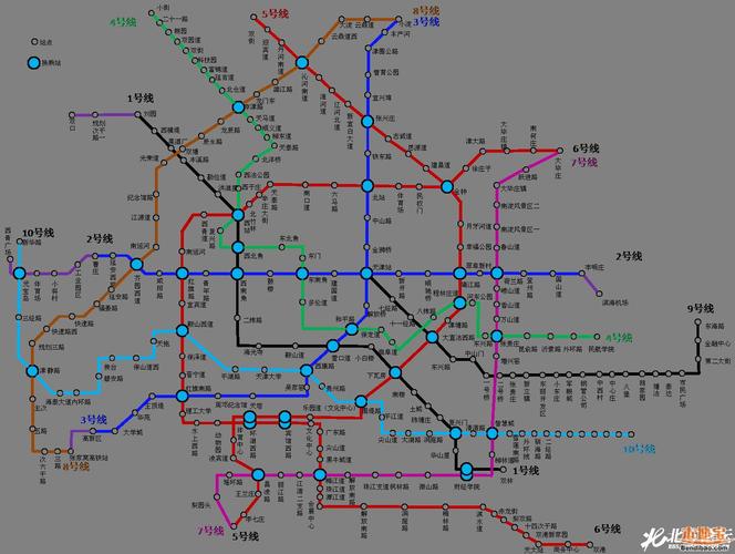 天津地铁7号线换乘站点及线路一览(图)
