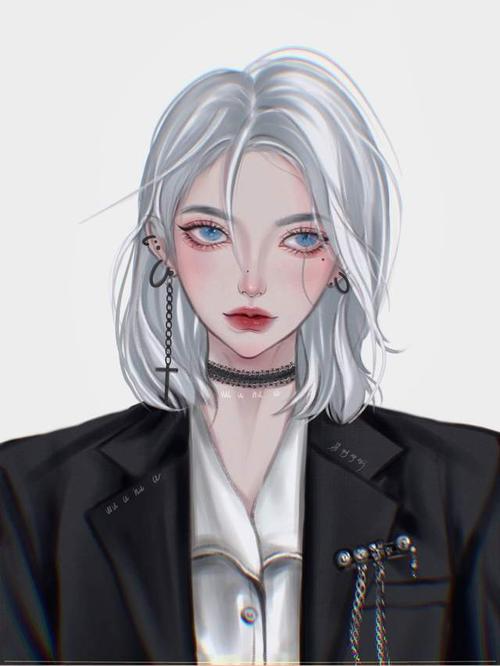 超美手绘女生头像,高冷气质御姐