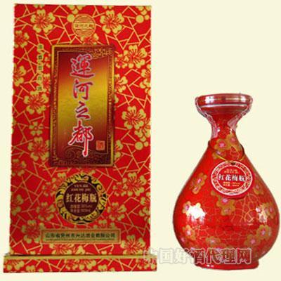 运河之都(红花梅瓶) 500ml-山东省兖州市兴达酒业有限