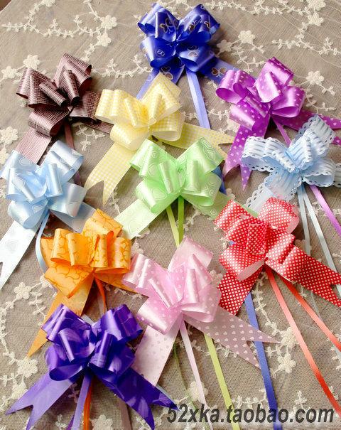 28元包邮大号印花礼物圣诞礼品装饰花丝带手拉花丝带彩带 3cm